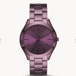 Michael Kors Slim Runway Lavendar Watch